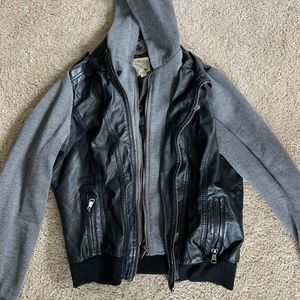 Leather/Cotton Jacket